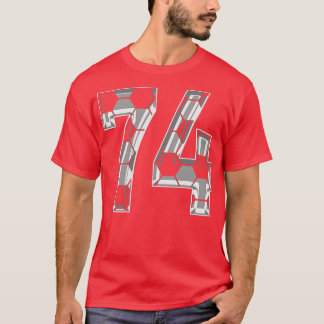 Nummer 74 Jersey 74 Mom Speler Fan T-shirt