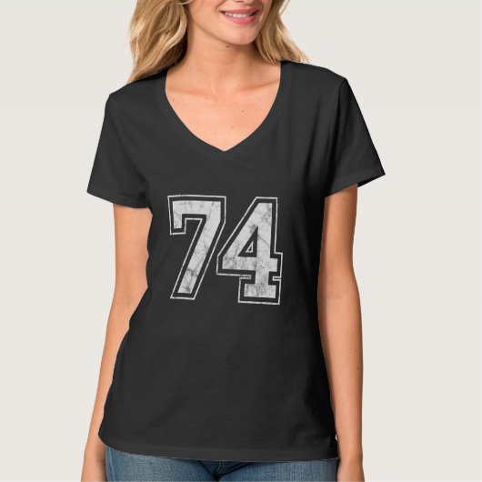 Nummer 74 t-shirt (Voorkant)