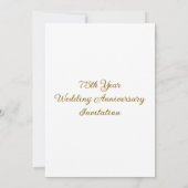 Nummer 75 Aangepaste foto bruiloft Jubileum Kaart (Achterkant)