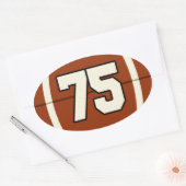 Nummer 75 Football Sticker (Envelop)