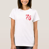 Nummer-76 T-shirt ontwerp, aanpasbaar (Voorkant)