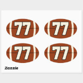 Nummer 77 Football Sticker (Vel)