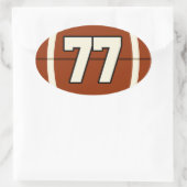 Nummer 77 Football Sticker (Tas)