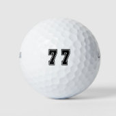 nummer 77 golfballen (Voorkant)