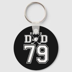 Nummer 79 Aangepast Trots Hockey Vader Gepersonali Sleutelhanger
