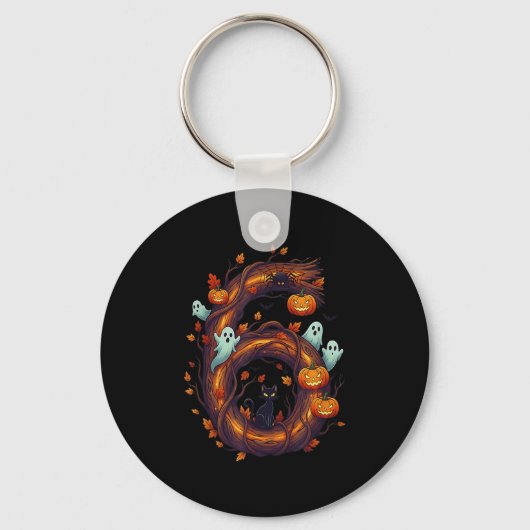 Nummer 7 67 Meme Halloween Pompoen Kostuum Matchen Sleutelhanger (Voorkant)