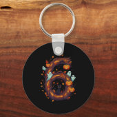 Nummer 7 67 Meme Halloween Pompoen Kostuum Matchen Sleutelhanger (Voorkant)