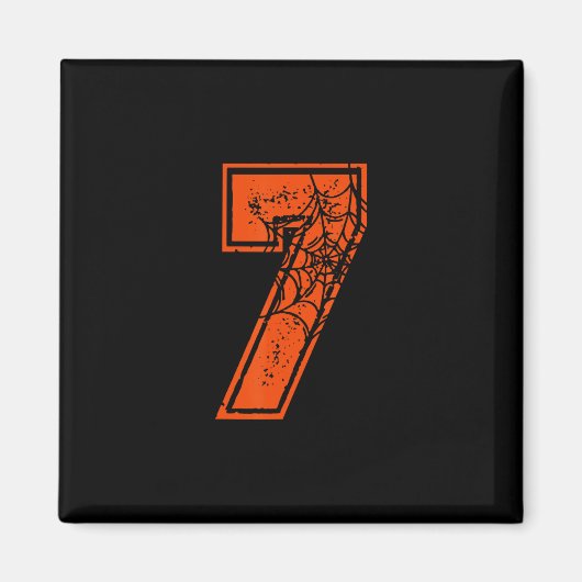 Nummer 7 67 Meme Halloween Pompoen Kostuum Matchin Magneet (Voorkant)