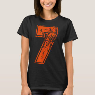 Nummer 7 67 Meme Halloween Pompoen Kostuum Matchin T-shirt