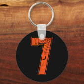 Nummer 7 67 Meme Kostuum Matching Groep Halloween Sleutelhanger (Voorkant)
