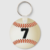 Nummer 7 Baseball Sleutelhanger (Voorkant)