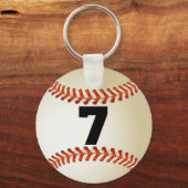 Nummer 7 Baseball Sleutelhanger (Voorkant)