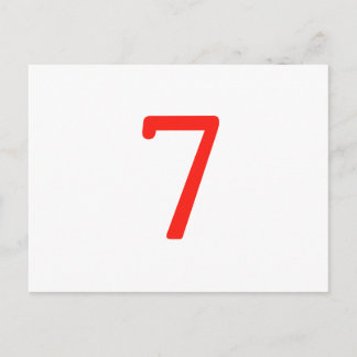 Nummer 7 briefkaart