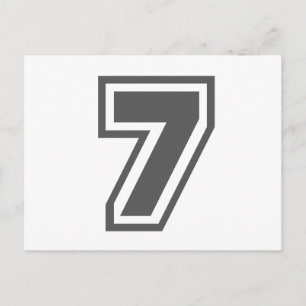 Nummer 7 briefkaart
