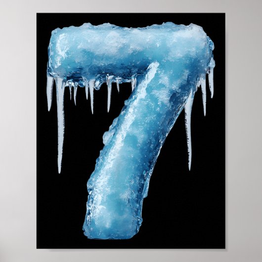 Nummer 7 Fire Ice Nummer Zes Zeven Meme 67 Alpha S Poster (Voorkant)