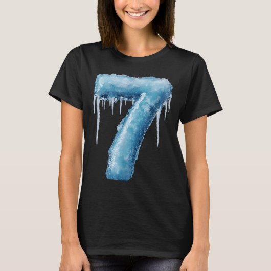 Nummer 7 Fire Ice Nummer Zes Zeven Meme 67 Alpha S T-shirt (Voorkant)
