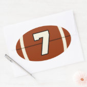 Nummer 7 Football Sticker (Envelop)