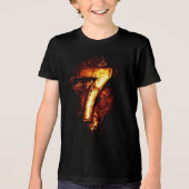 Nummer 7 Graphics Arts in Fire Flame Tri-Blend Shirt (Voorkant)