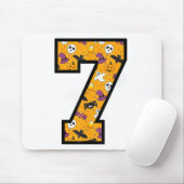 Nummer 7 Grappige Meme Zin 6 7 Zes Zeven Halloween Muismat (Met muis)