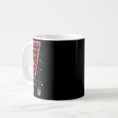 Nummer 7 Grappige Meme Zin 6 7 Zes Zeven Kerstmis Koffiemok (Voorkant links)