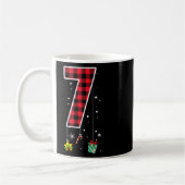 Nummer 7 Grappige Meme Zin 6 7 Zes Zeven Kerstmis Koffiemok (Links)