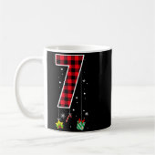 Nummer 7 Grappige Meme Zin 6 7 Zes Zeven Kerstmis Koffiemok (Links)