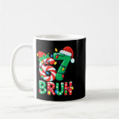 Nummer 7 Grappige Meme Zin 6 7 Zes Zeven Kerstmis Koffiemok (Links)