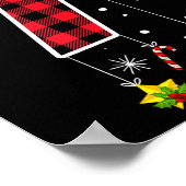 Nummer 7 Grappige Meme Zin 6 7 Zes Zeven Kerstmis Poster (Hoek)