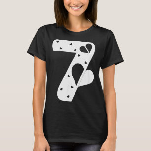 Nummer 7 Hartjes Liefde 67 Koppel Bijpassende Kers T-shirt