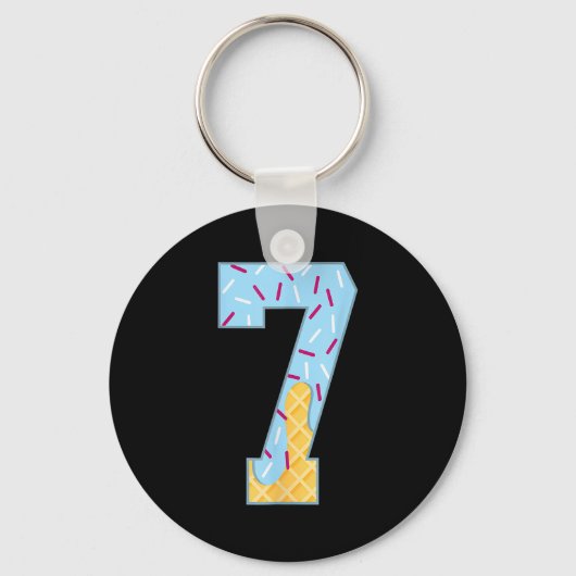 Nummer 7 Ijs Drip 67 Meme Koppel Halloween C Sleutelhanger (Voorkant)