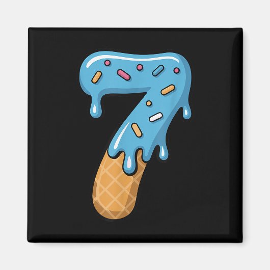 Nummer 7 Ijs Drip 67 Meme Koppel Matching Ha Magneet (Voorkant)