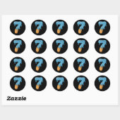 Nummer 7 Ijsdrip 67 Meme Koppel Matching Ha Ronde Sticker (Vel)