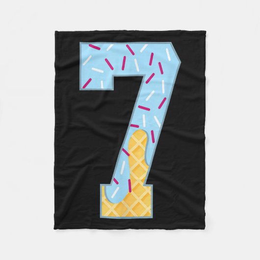 Nummer 7 Ijsdruppel 67 Meme Koppel Halloween C Fleece Deken (Voorkant)