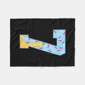 Nummer 7 Ijsdruppel 67 Meme Koppel Halloween C Fleece Deken (Voorkant (Horizontaal))