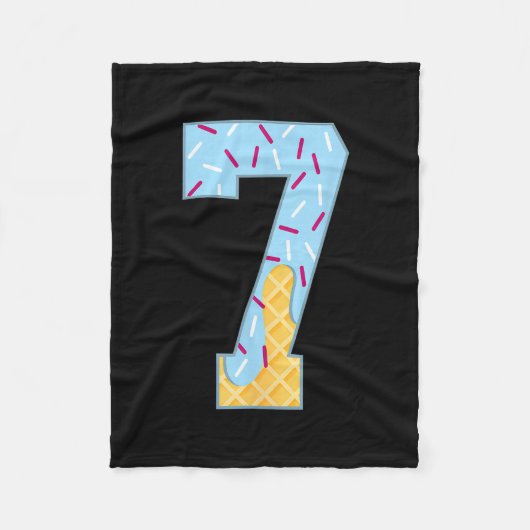 Nummer 7 Ijsdruppel 67 Meme Koppel Halloween C Fleece Deken (Voorkant)