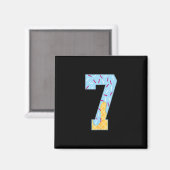 Nummer 7 Ijsdruppel 67 Meme Koppel Halloween C Magneet (Voorkant / Achterkant)