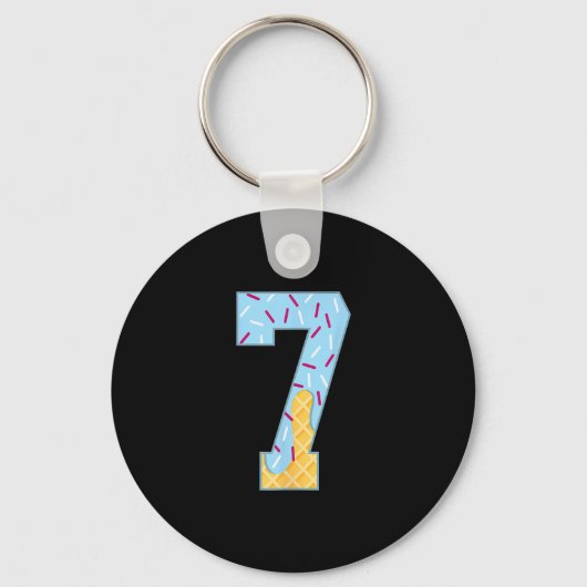 Nummer 7 Ijsdruppel 67 Meme Koppel Halloween C Sleutelhanger (Voorkant)