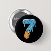 Nummer 7 Ijsdruppel 67 Meme Koppel Matching Ha Ronde Button 5,7 Cm (Voorkant /achterkant)