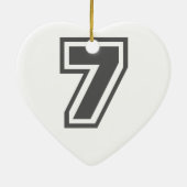 Nummer 7 keramisch ornament (Achterkant)