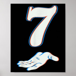 Nummer 7 Komt overeen met 67 Six Seven Meme Koppel Poster