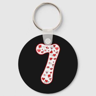 Nummer 7 Koppel Kostuum Duo 67 Meme Zes Zeven Vale Sleutelhanger