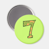 Nummer 7 magneet (Voorkant / Achterkant)