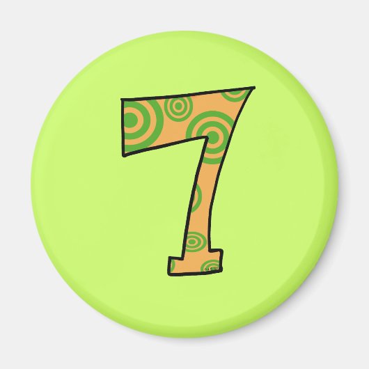 Nummer 7 magneet (Voorkant)