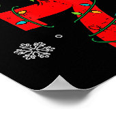 Nummer 7 Matching 67 Meme 6 7 Kerst Jongens Jeugd Poster (Hoek)