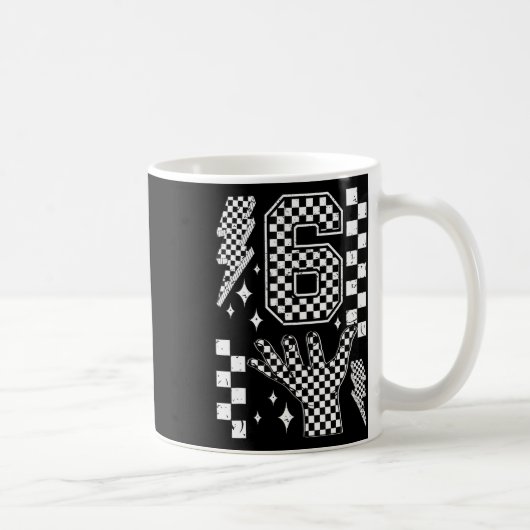 Nummer 7 Matching 67 Meme Geruit Kostuum Voor Kind Koffiemok (Rechts)