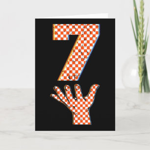 Nummer 7 Matching 67 Meme Geruite Halloween Kostuu Kaart