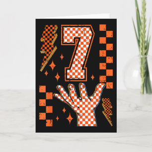 Nummer 7 Matching 67 Meme Geruite Halloween Kostuu Kaart