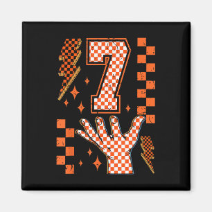 Nummer 7 Matching 67 Meme Geruite Halloween Kostuu Magneet