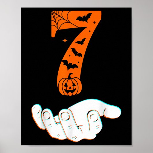 Nummer 7 Matching 67 Meme Halloween Kostuum Heren  Poster (Voorkant)