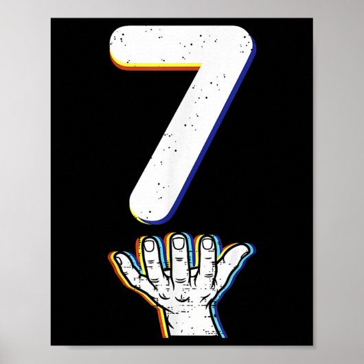 Nummer 7 Matching 67 Meme Halloween Kostuum Heren  Poster (Voorkant)